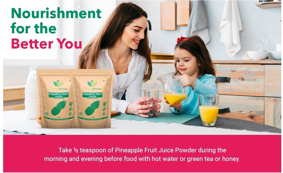 Pineapple Fruit Powder, Concentrate for Drink Mix, Smoothies, Sugar Free 16 Oz