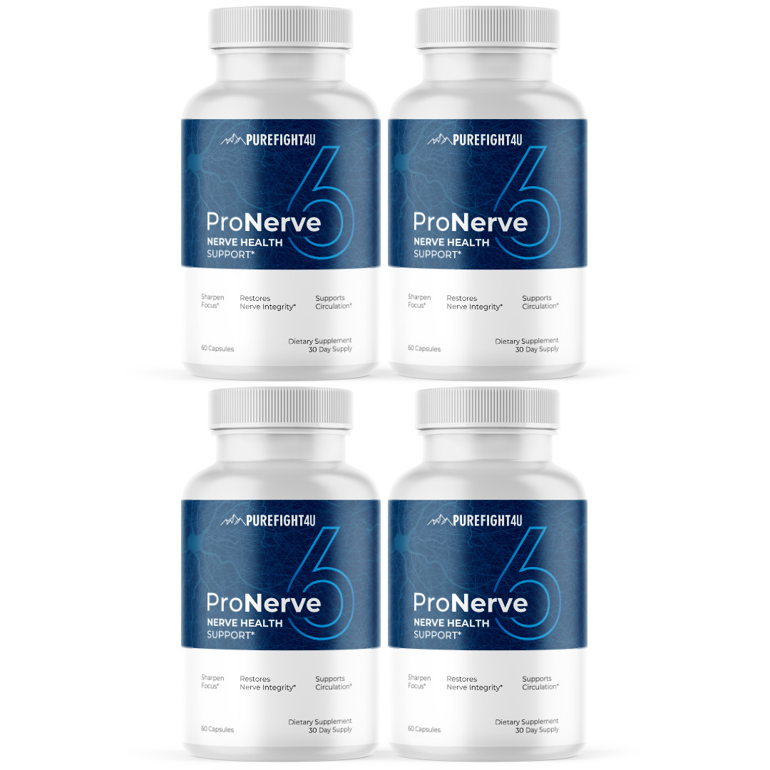 ProNerve 6 Nerve Health Supports Circulation Supplement Capsules 4 Bottles