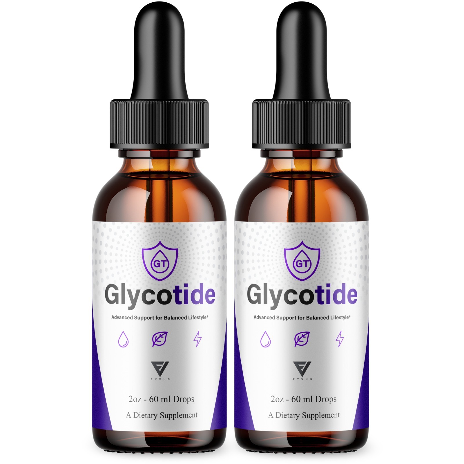(2 Pack) GlycoTide Advanced Blood Support, Glyco Tide Daily Health Drops (4oz)
