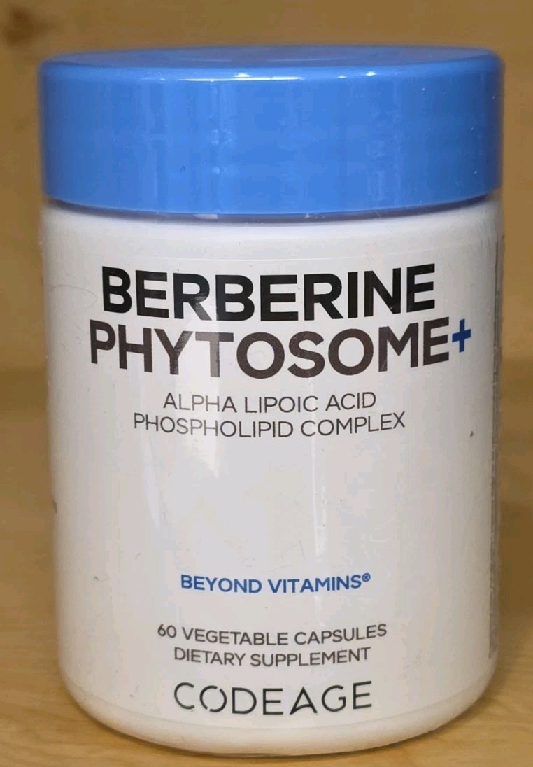Codeage Berberine Phytosome+ Supplement Berberine HCL Alpha Lipoic Acid 60 Caps