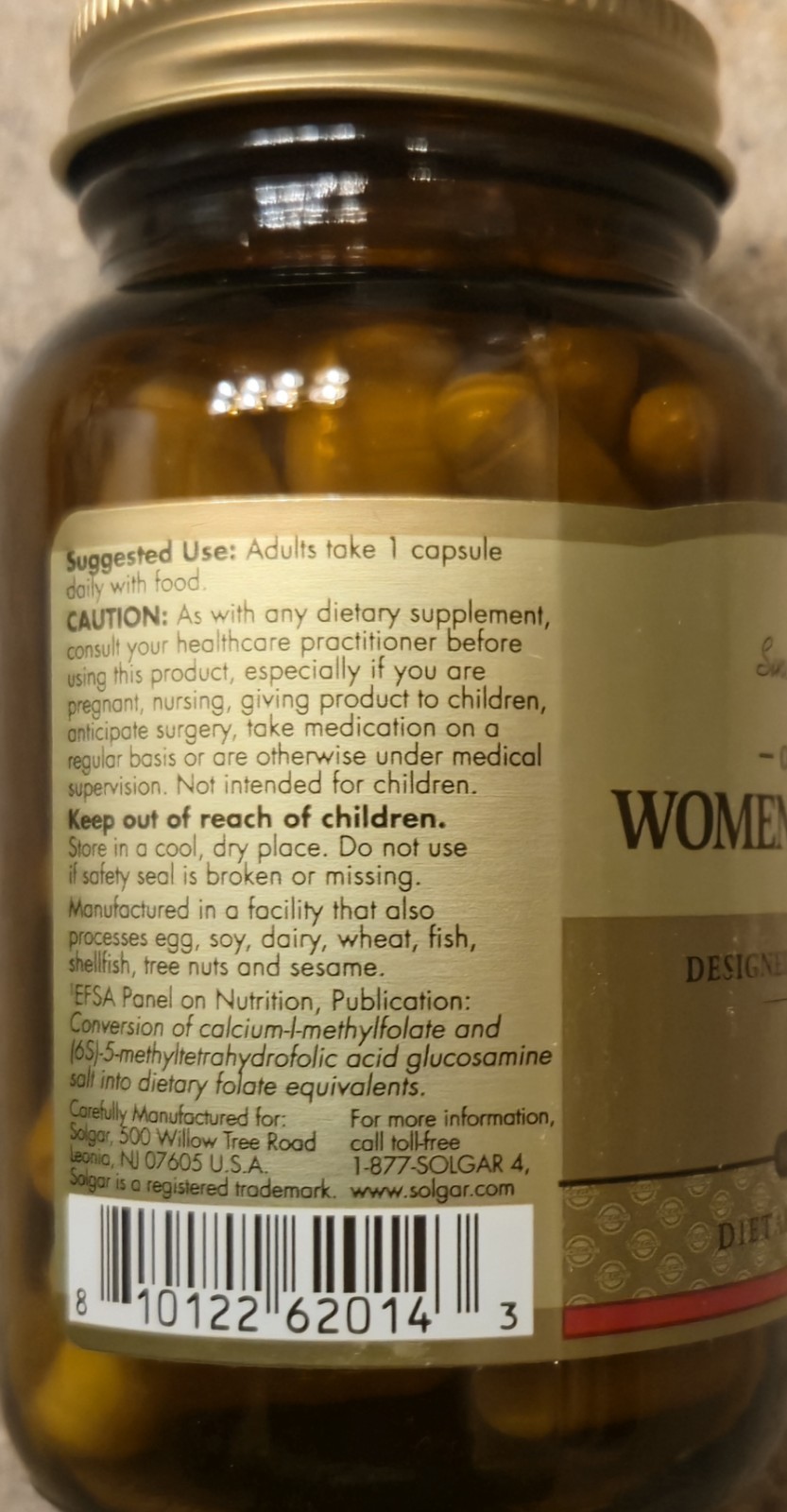 Solgar One Daily WOMENS MULTIVI 50 + 60 Time Released Capsules ( 60 Servings )