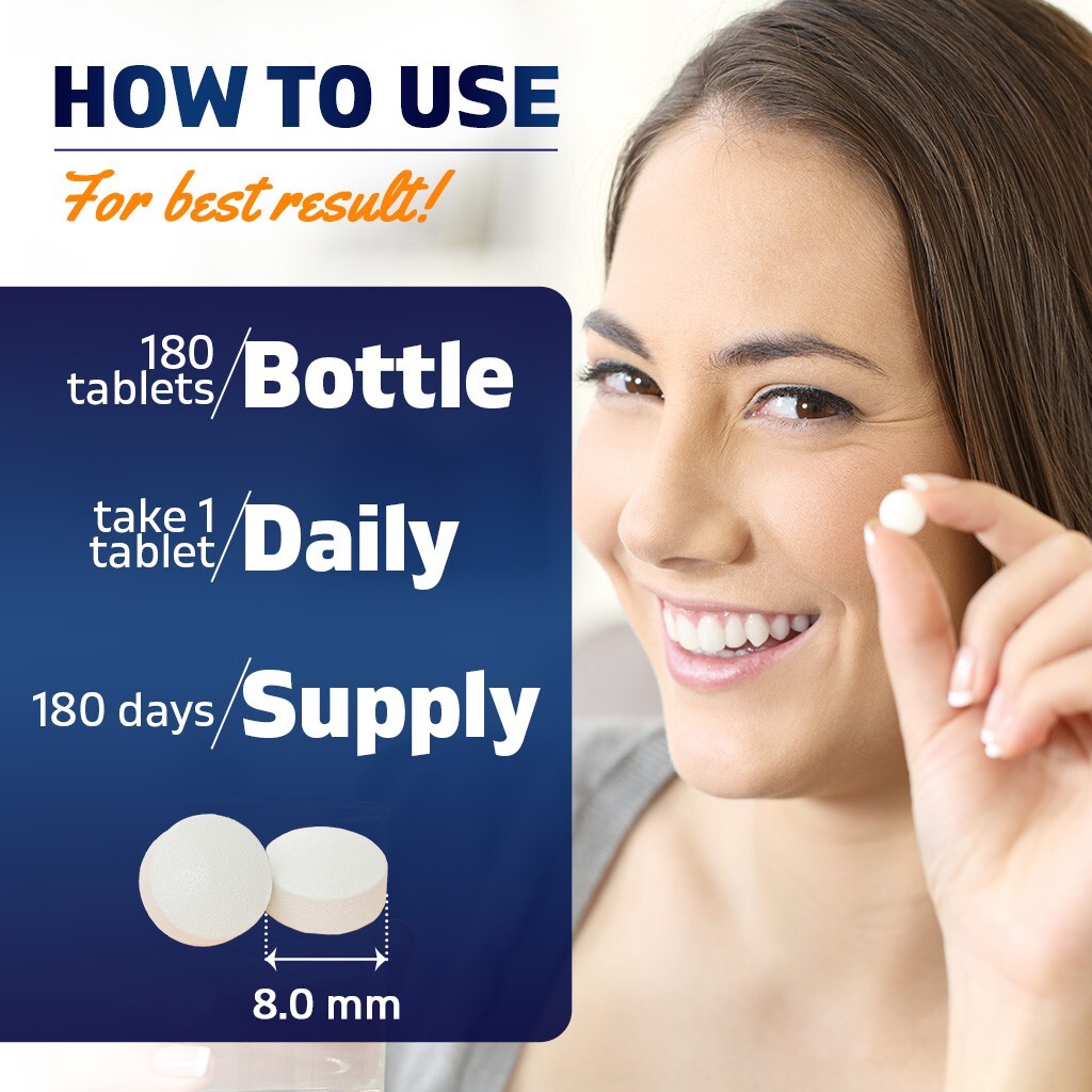 Vitamatic Vitamin D2 60 mcg (2400 IU) – Ergocalciferol – 180 Vegetarian Tablets