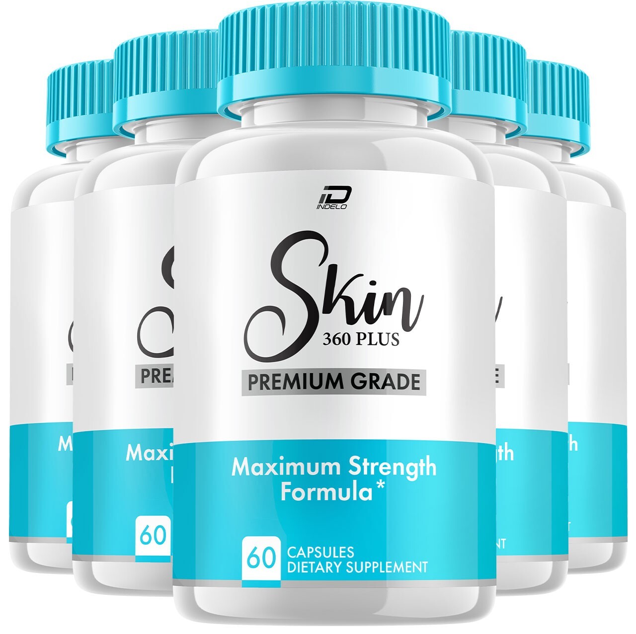 (5 Pack) Skin 360 Plus Capsules-Skin 360Plus Healthy Skin Care Pills for Clear