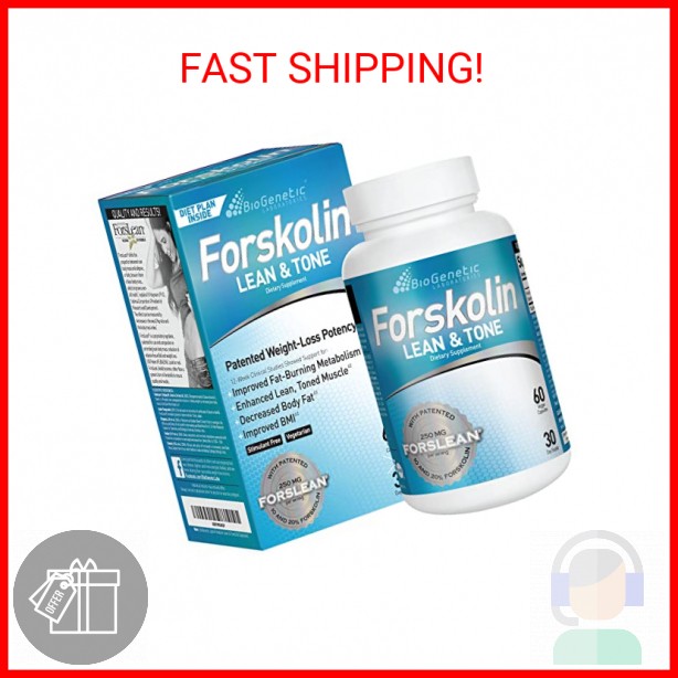 BioGenetic Laboratories Men and Women Forskolin Lean & Tone – Weight Loss Pills