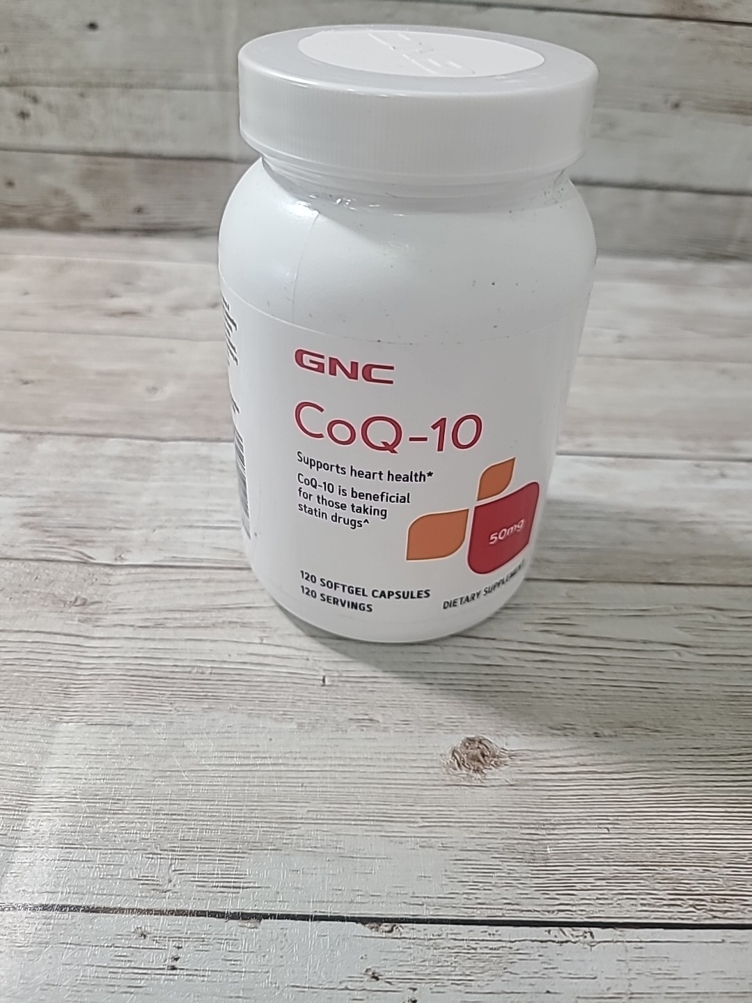 GNC CoQ-10 50mg, 120 Softgels, Supports Heart Health Exp:07/2026