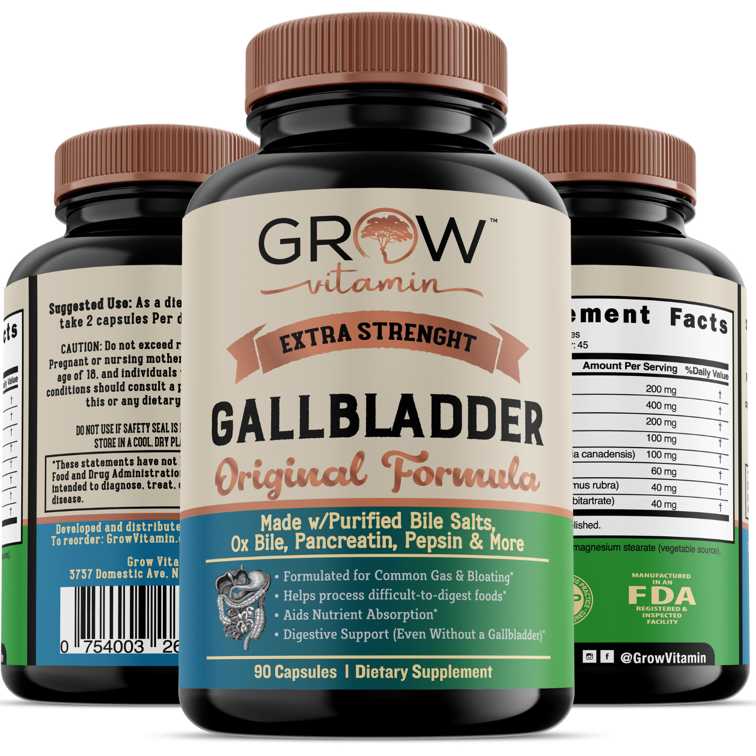 Grow Vitamin Original Gallbladder Formula