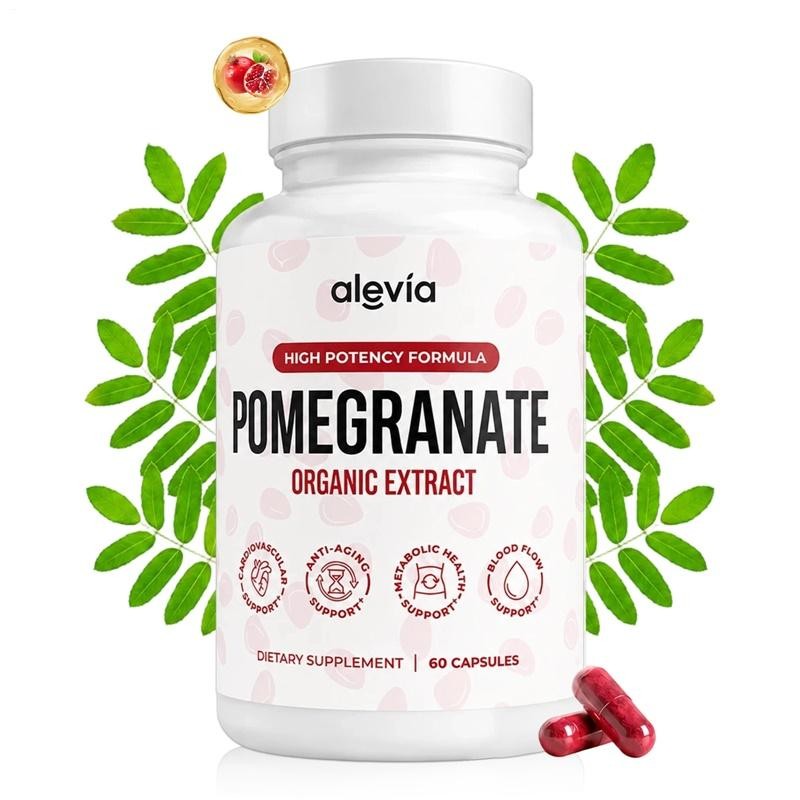 3X Alevia Pomegranate Capsules 60ct Organic Extract Antioxidant US