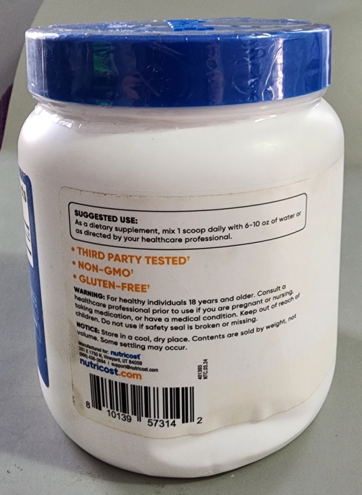 Nutricost Pure MSM Powder 500 Grams (Methylsulfonylmethane) – Gluten Free