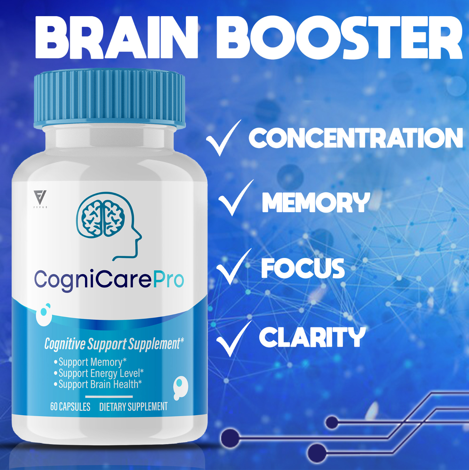 (5 Pack) Cognicare Pro For Brain Health Review, Cogni Care Pills (300 Capsules)