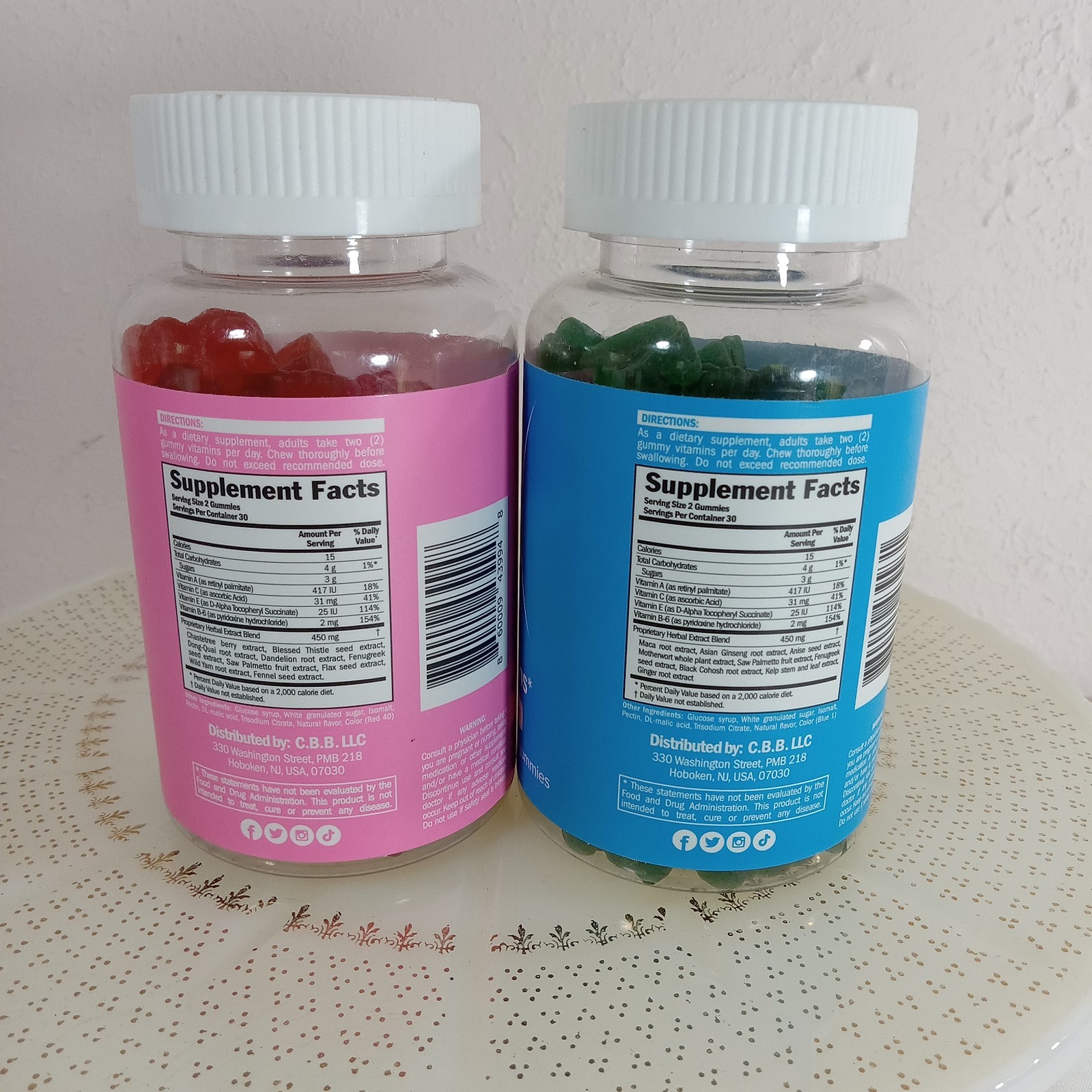 CBB Curvy Body Bears Top & Booty Support 120 Berry Gummies bundle
