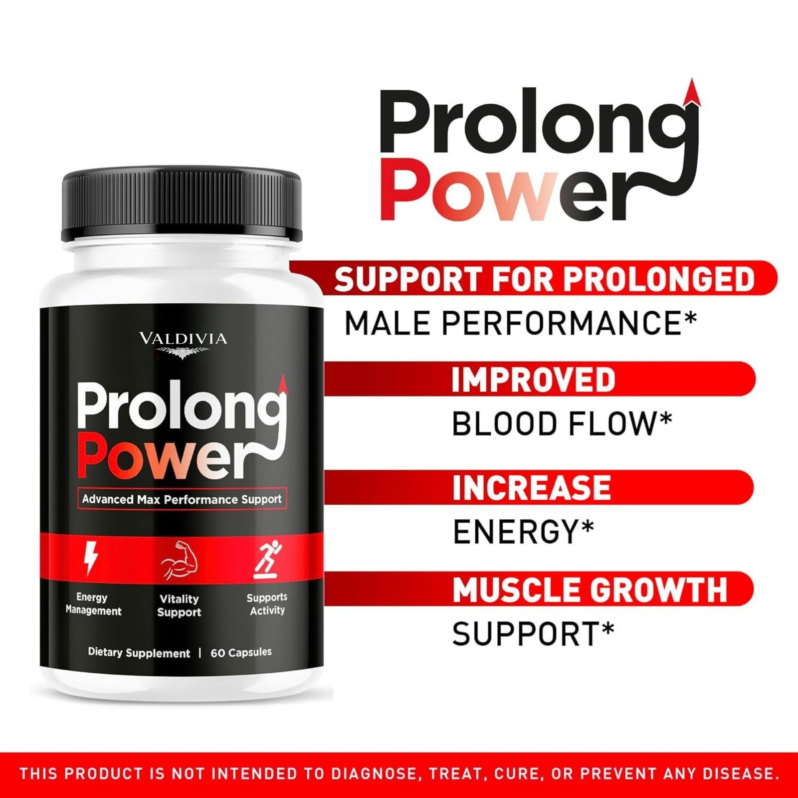 Valdivia ProPower Plus Men’s Health Supplement Made in USA Male Support