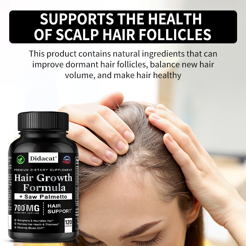 Saw Palmetto DHT Blocker Supplement | Hair Growth Formula | Hair Support