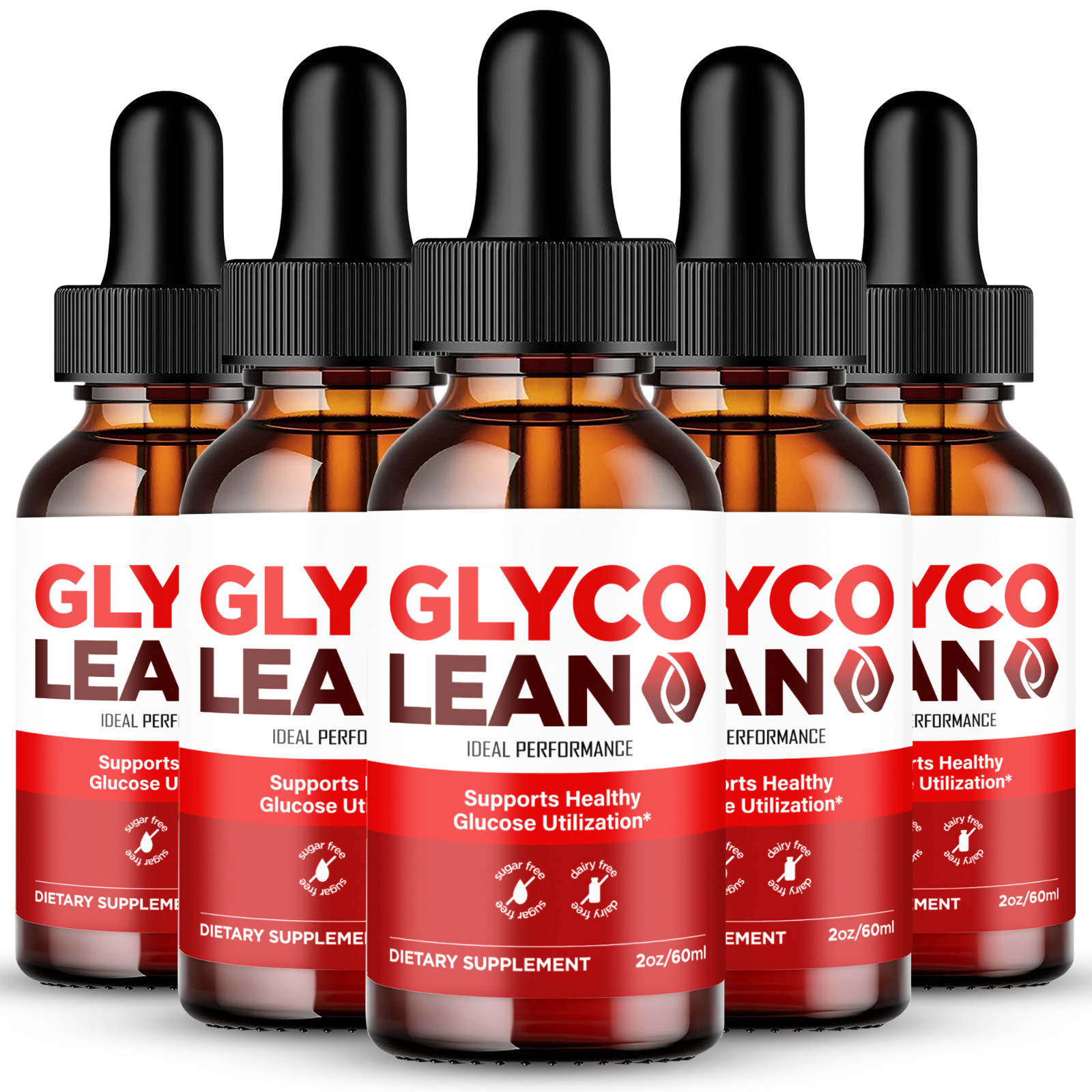 Glyco Lean Drops, Official GlycoLean Blood Health Support Drops (5 Pack)