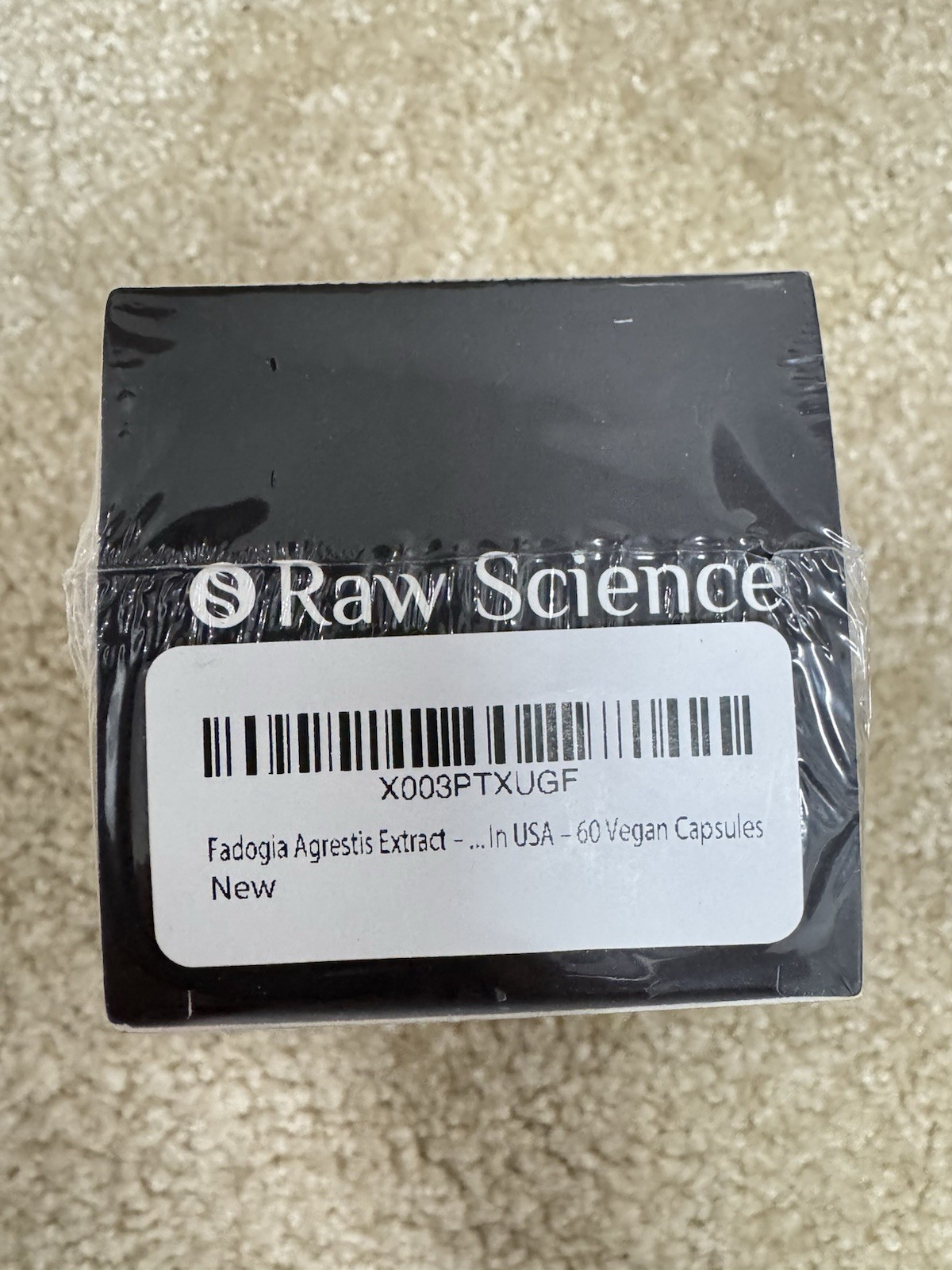 Raw Science Fadogia Agrestis Workout Support Enhanced Boost NEW Sealed Vegan