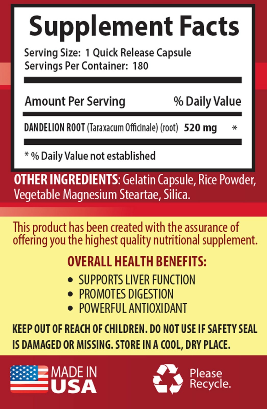 liver support detox – DANDELION ROOT – anti inflammatory pain relief 2B