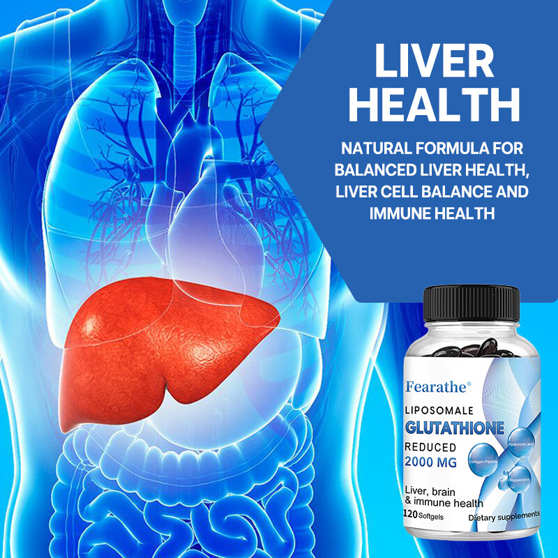 Glutathione Liposome 120 Softgel Liver Dual Effect Antioxidant Immune Health