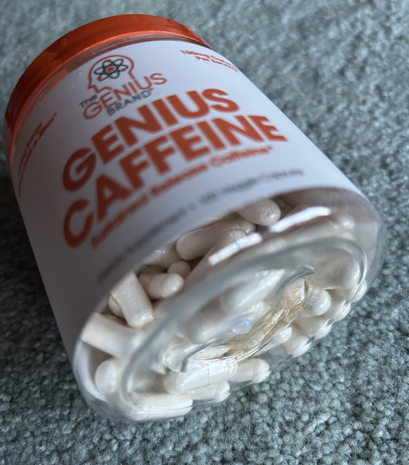 GENIUS CAFFEINE SUSTAINED RELEASE CAFFEINE SUPPLEMENT ~ 100 capsules