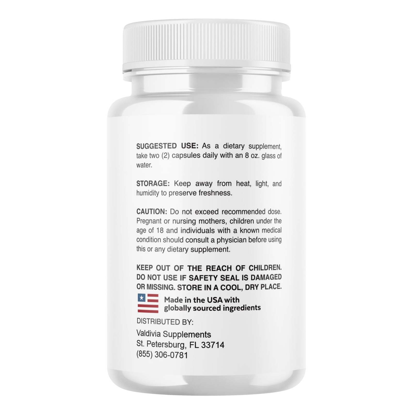 Valdivia NeuroPulse Pro 300 Capsules 5 Pack Daily Wellness Supplement Made