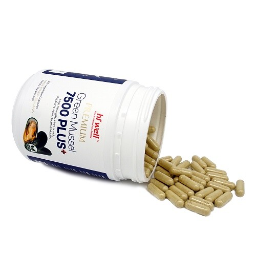 Hi Well Premium NEW ZEALAND Green Mussel 7500+ 300 Capsules