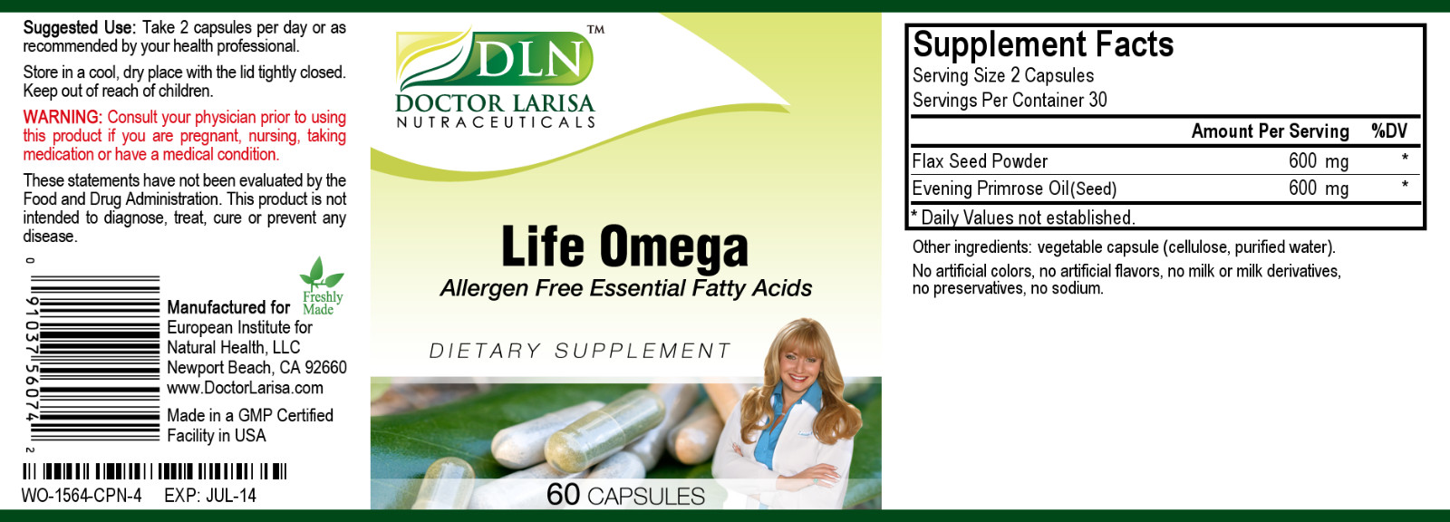 Life Omega™ by Doctor Larisa Nutraceuticals