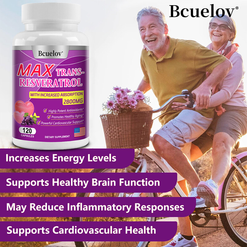 Resveratrol with 1200mg per capsule I Trans-Resveratrol 30 to 120 capsules