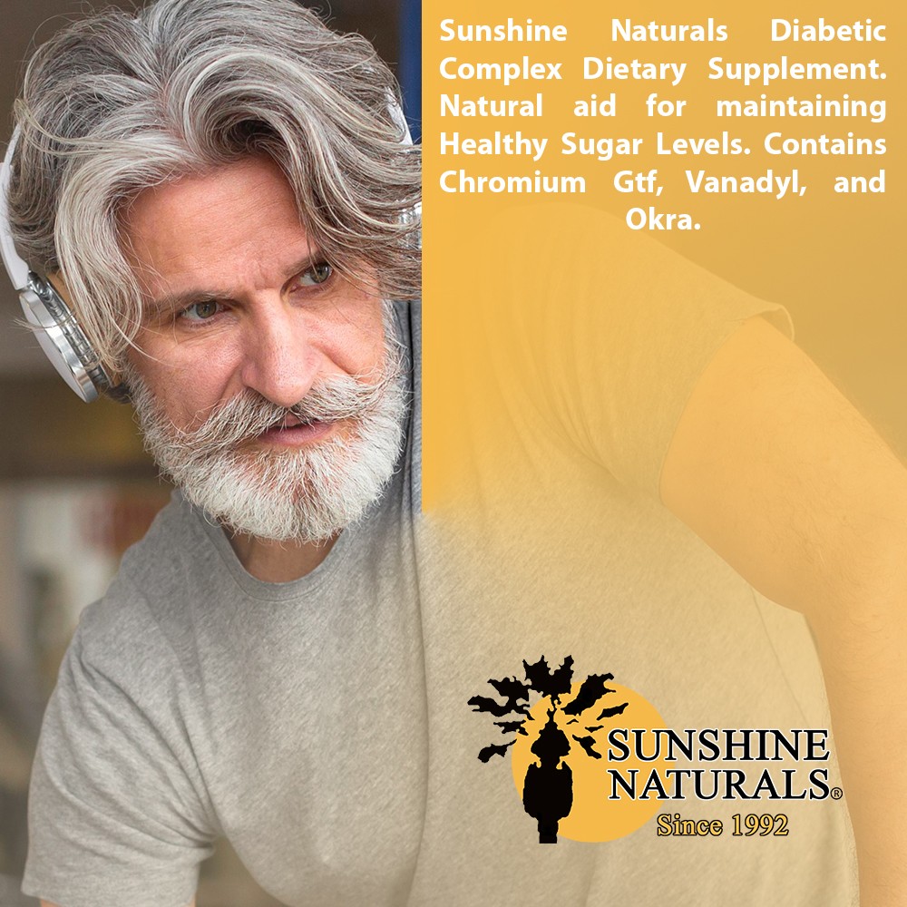 Sunshine Naturals Diabetic Dietary. Mineral Support. Glucose Control. 90 Caps
