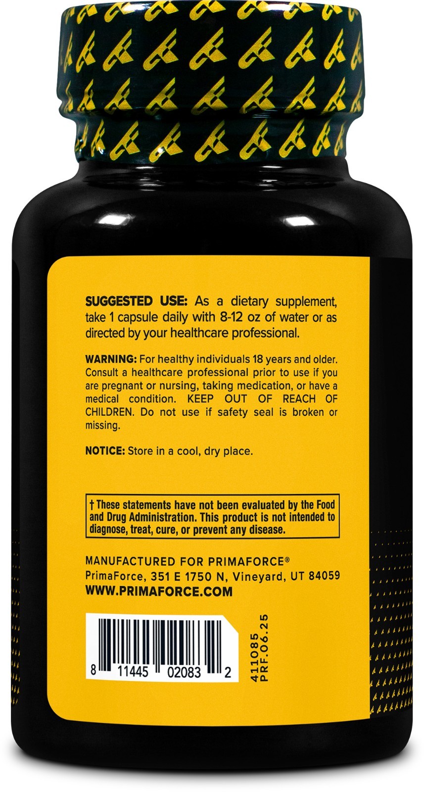 Primaforce L-Theanine Capsules (120 Capsules) (200mg L-Theanine Per Serving)