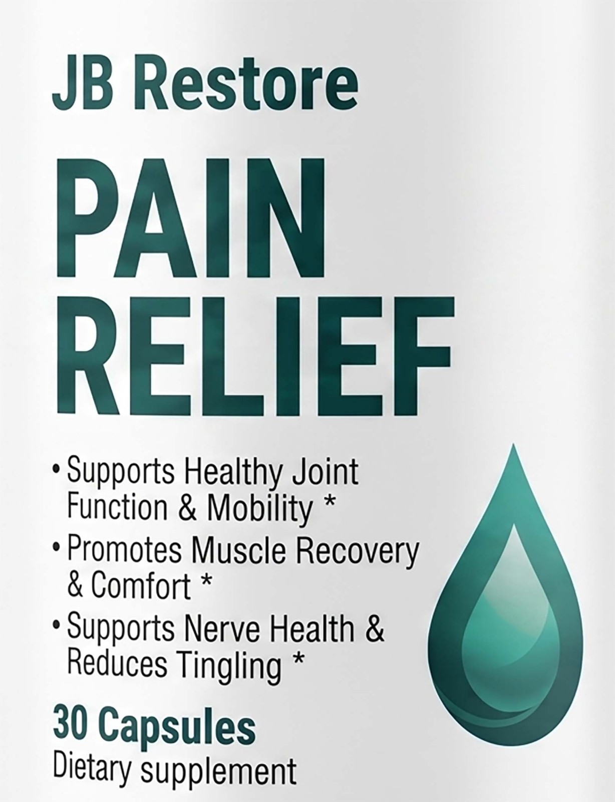 JB Restore Pain Relief Natural Joint Function and Mobility Support 30 Capsules
