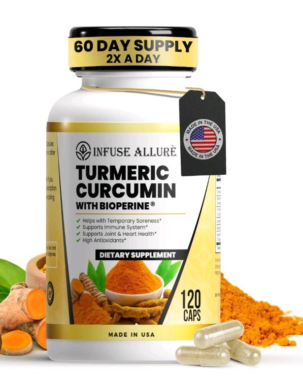 Turmeric Curcumin with Bioperine Supplement – 120ct.