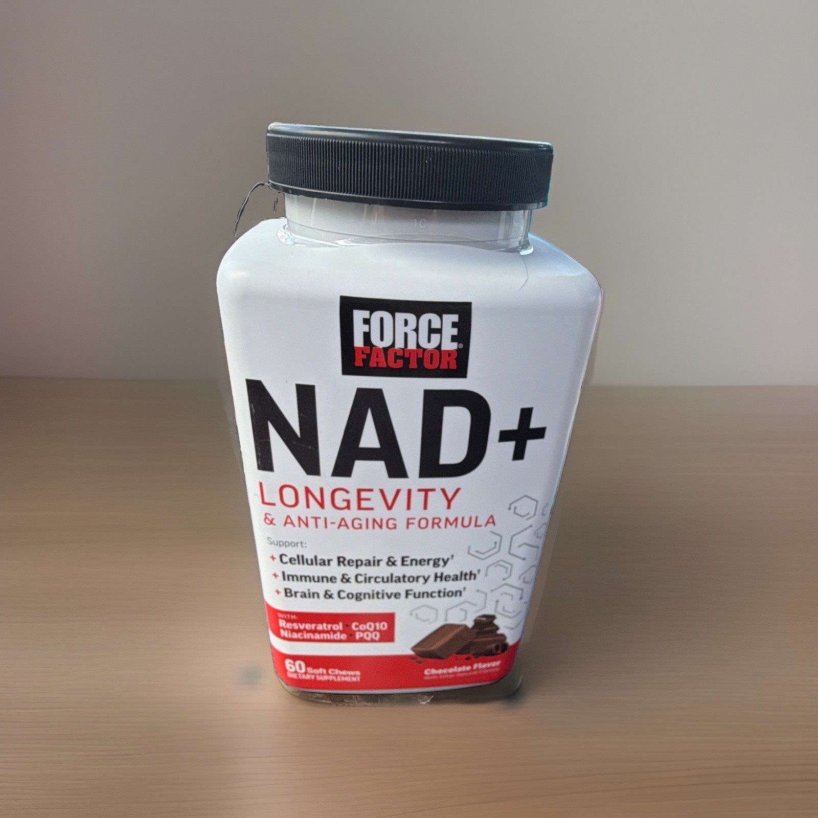 Force Factor NAD+ Soft Chews Chocolate 60ct
