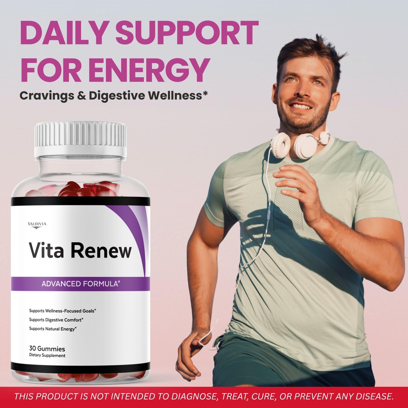 VitaRenew Daily Wellness Supplement Capsules Energy Immune 3 Pack 90Gt