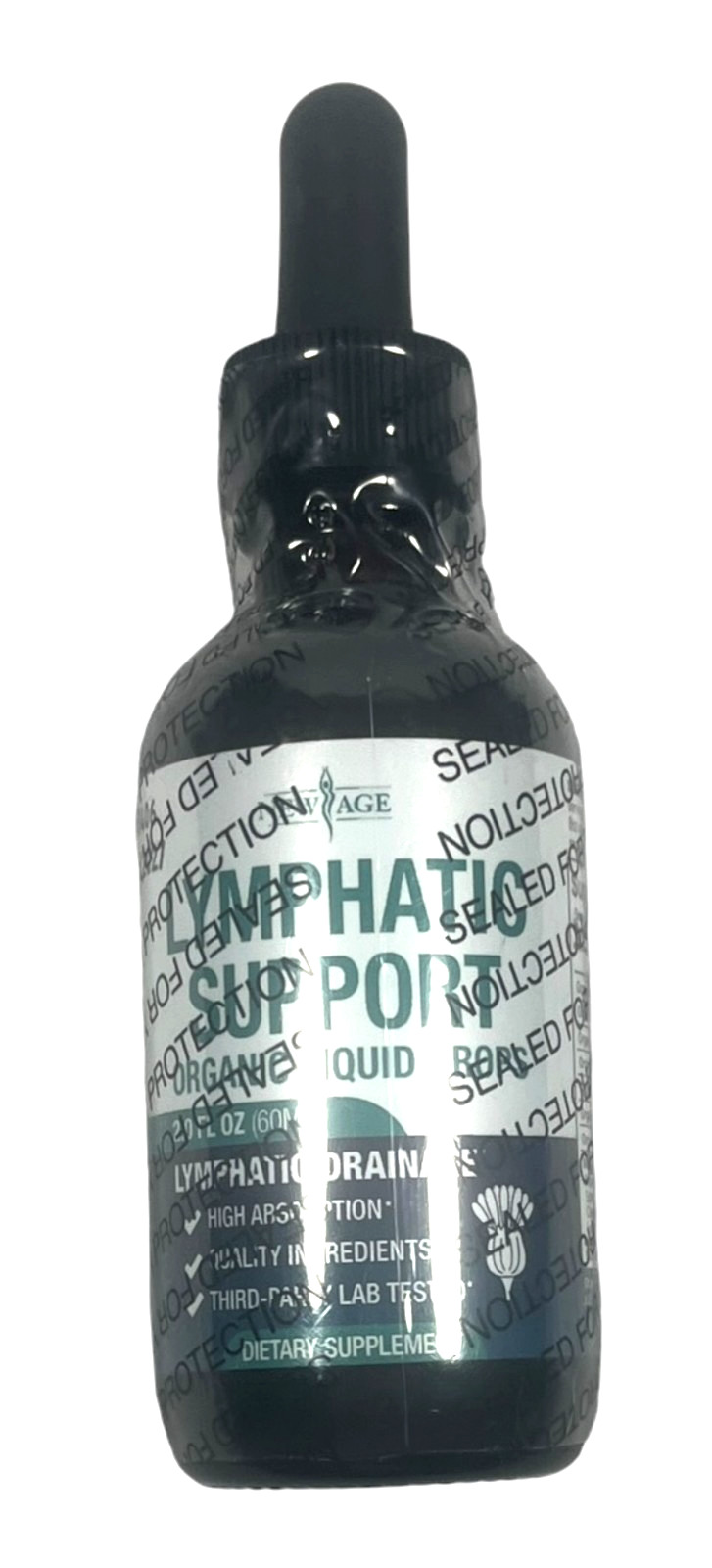 Organic Lymphatic Support Drainage Drops Herbal Cleanse and Immune Support 60ml