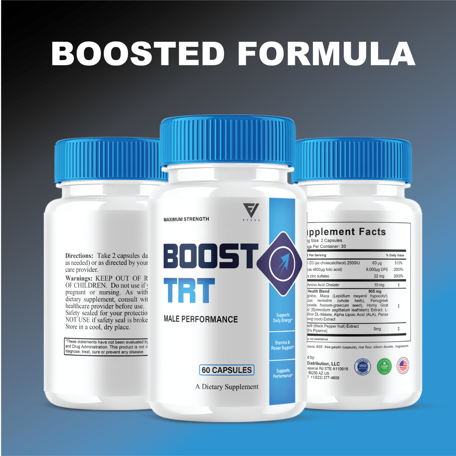 Boost TRT Capsules, BoostTRT Advanced Performance Pills (60 Capsules)