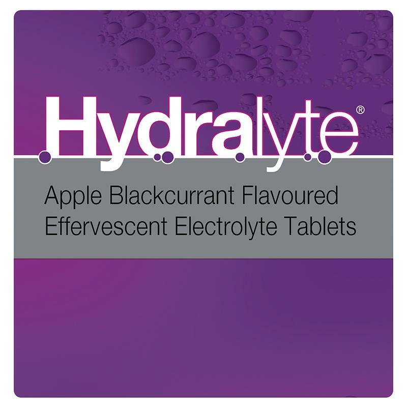 Hydralyte Effervescent Electrolyte Apple Blackcurrant Flavoured 20 Tablets