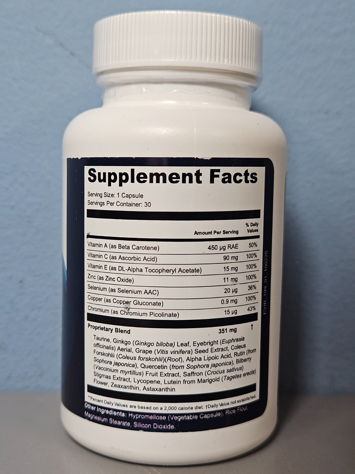 Optivell Vision Support Formula 30 Capsules – New & Sealed Exp 12/2027