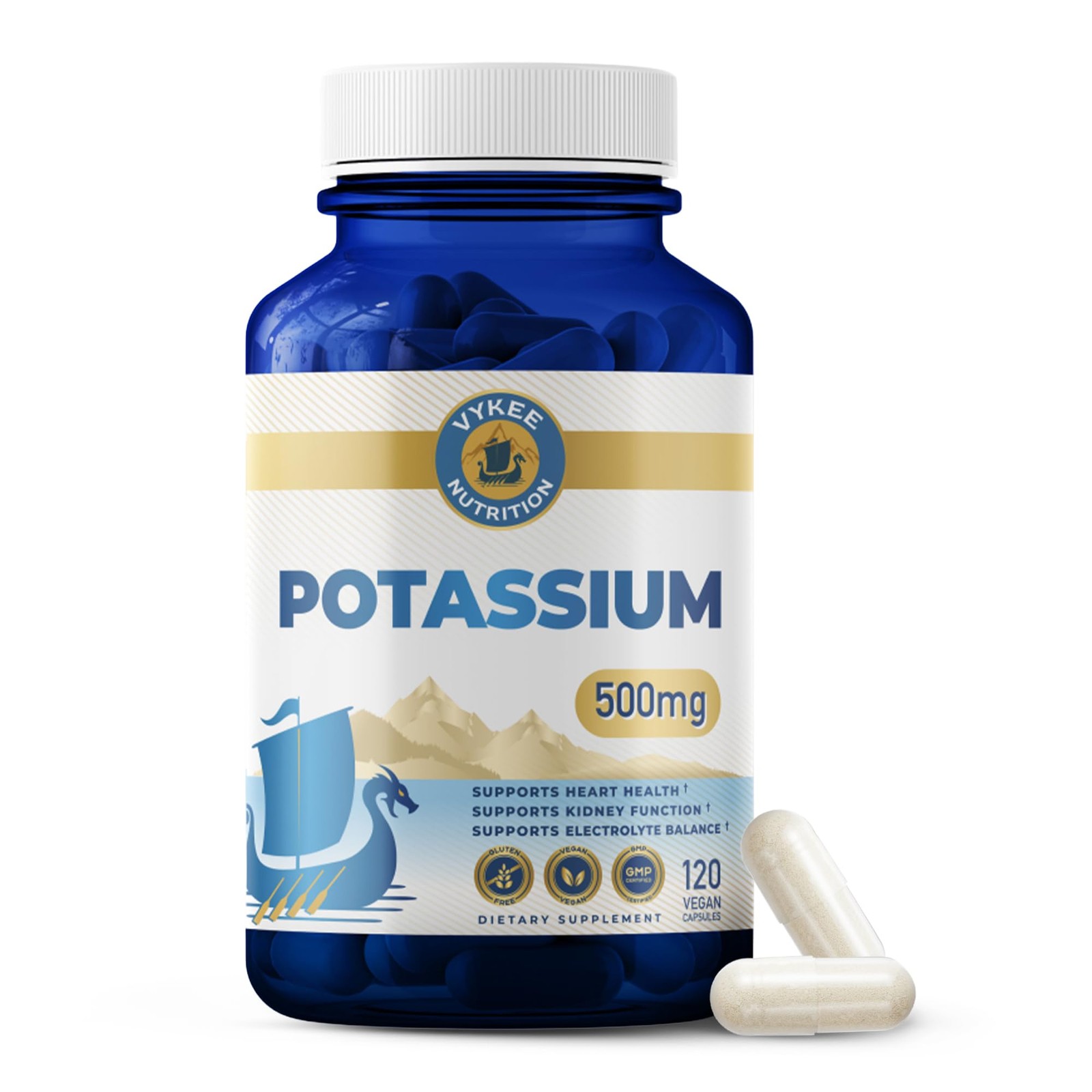 Vykee Nutrition Potassium Citrate Capsules – 120 Count (Pack of 1)
