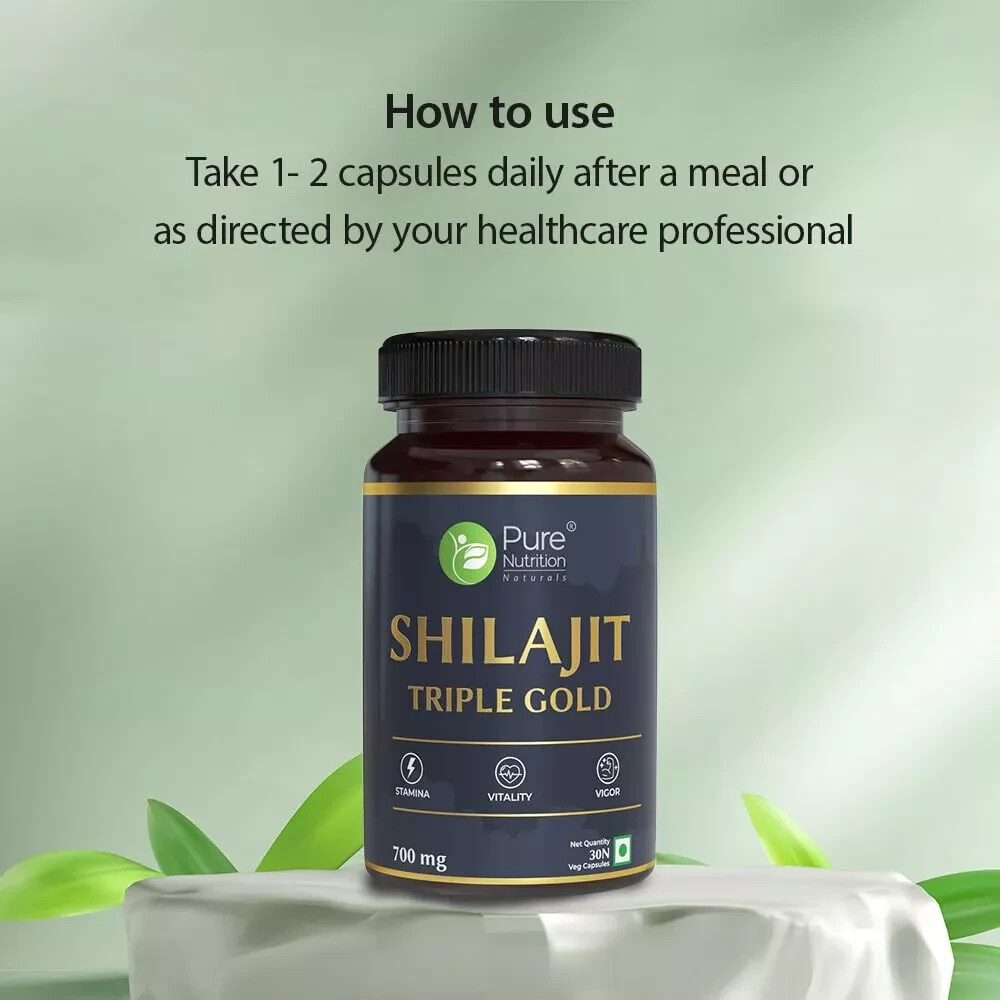 Pure Nutrition Shilajit Gold for men Help Maintain Overall Health & Stamia