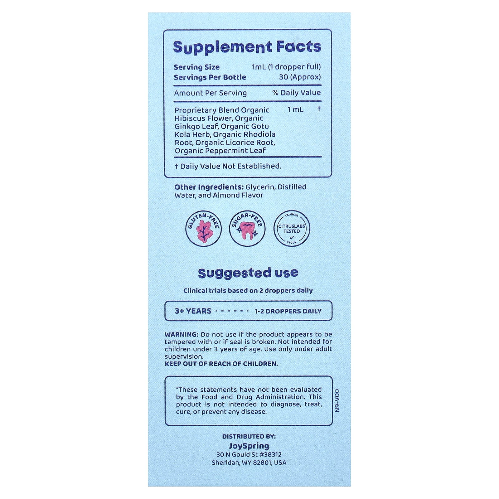 Genius Drops, Focus + Attention, , 1 fl oz (30 ml)