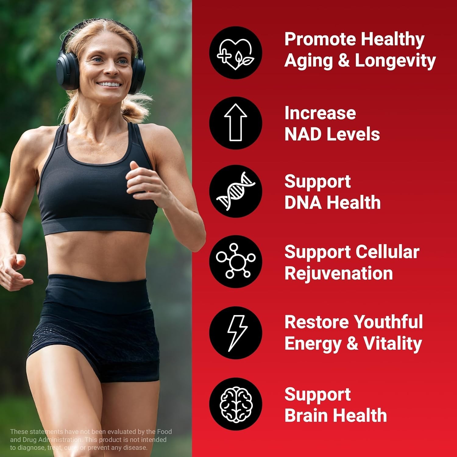 Force Factor NAD+ Longevity & Anti-Aging Soft Chews Chocolate 60, Non-GMO