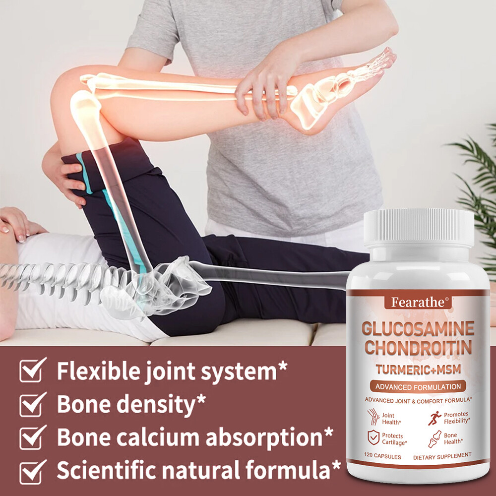 Glucosamine Chondroitin Turmeric, MSM 4200mg – Triple Strength Joint Support