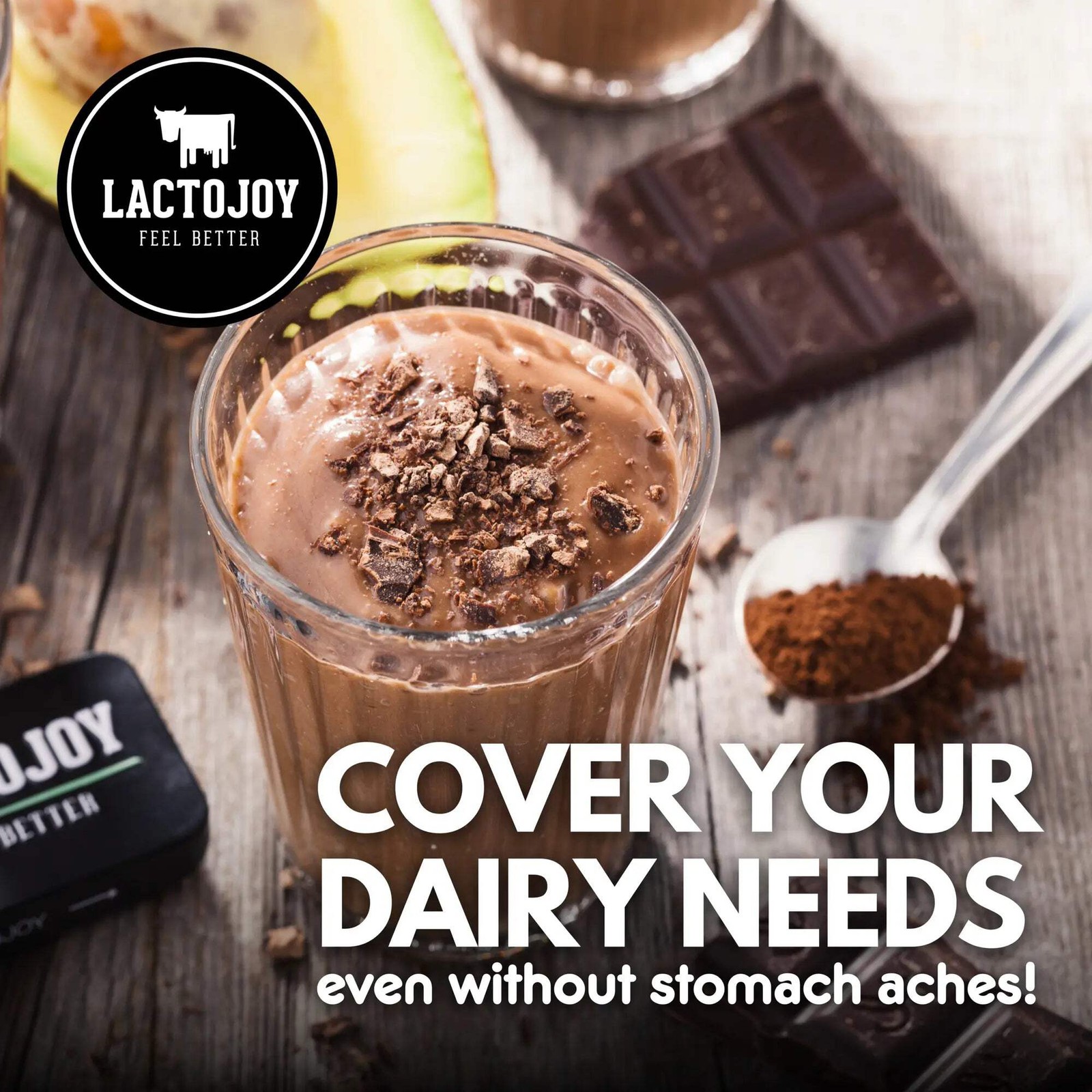 LactoJoy lactase pills – 14,500 FCC-units – 80 pills