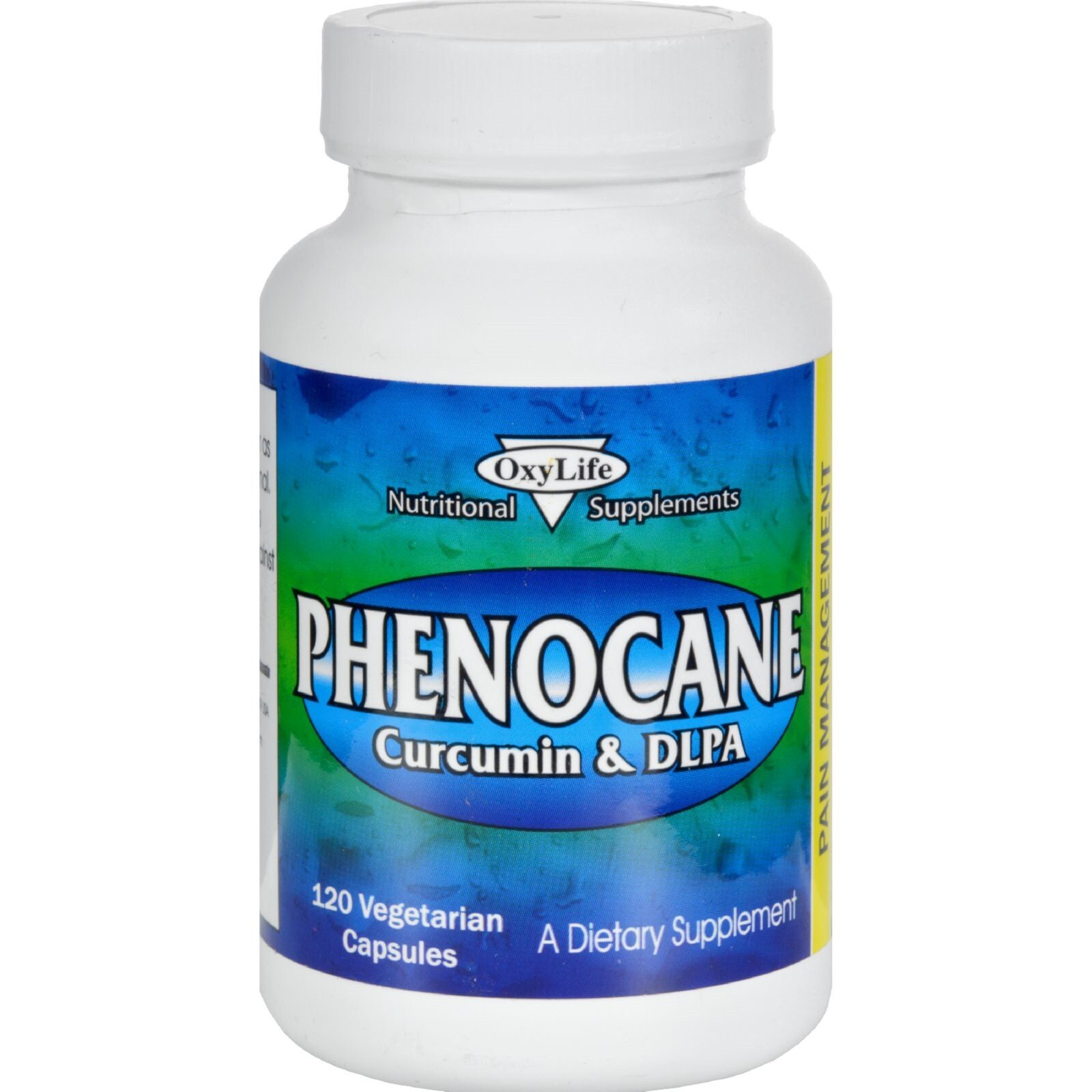 Oxylife Phenocane Curcumin & DLPA Vegetarian Dietary Supplement 120 Count