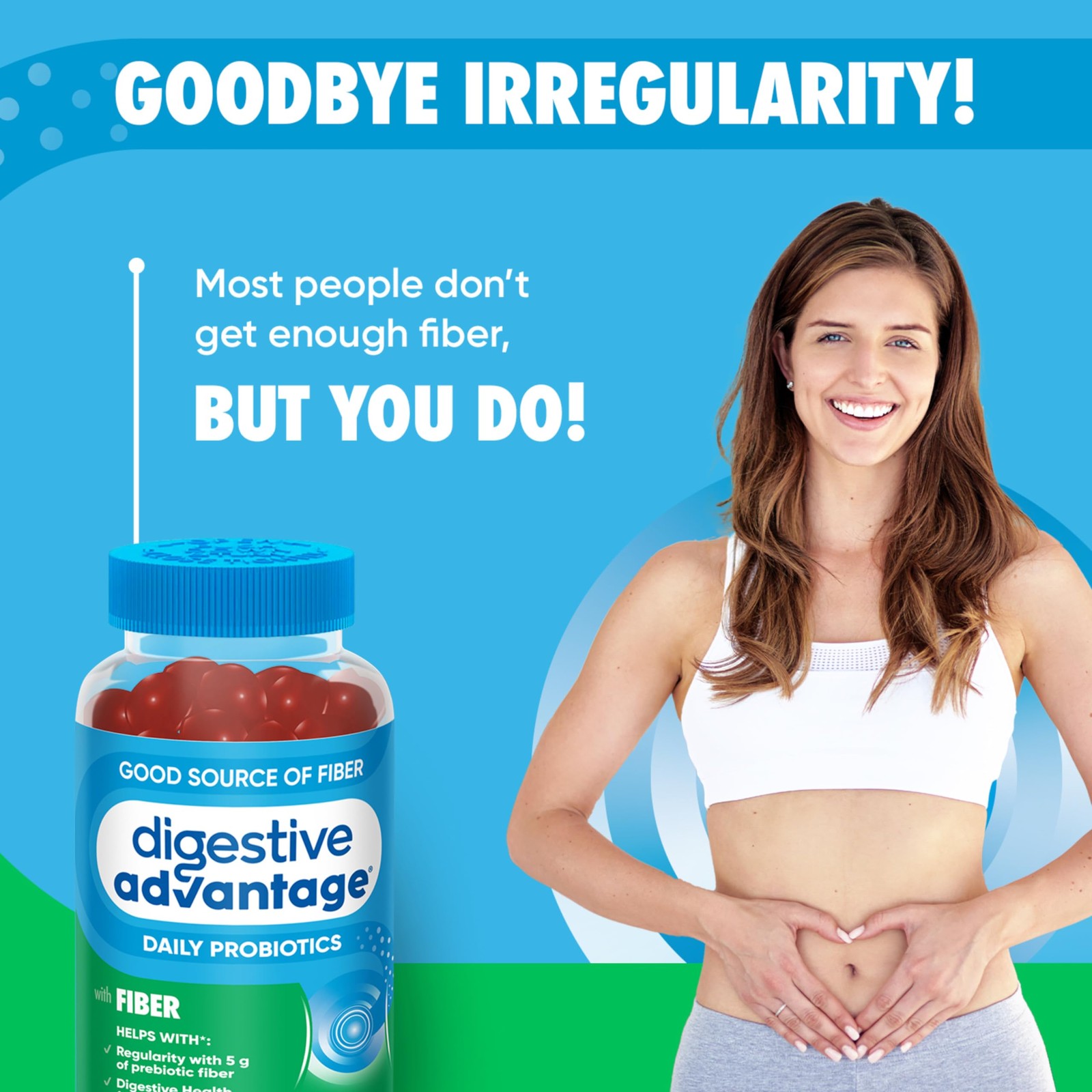 Digestive Advantage Prebiotic Fiber Supplement 60 Count (Pack of 1), Multi