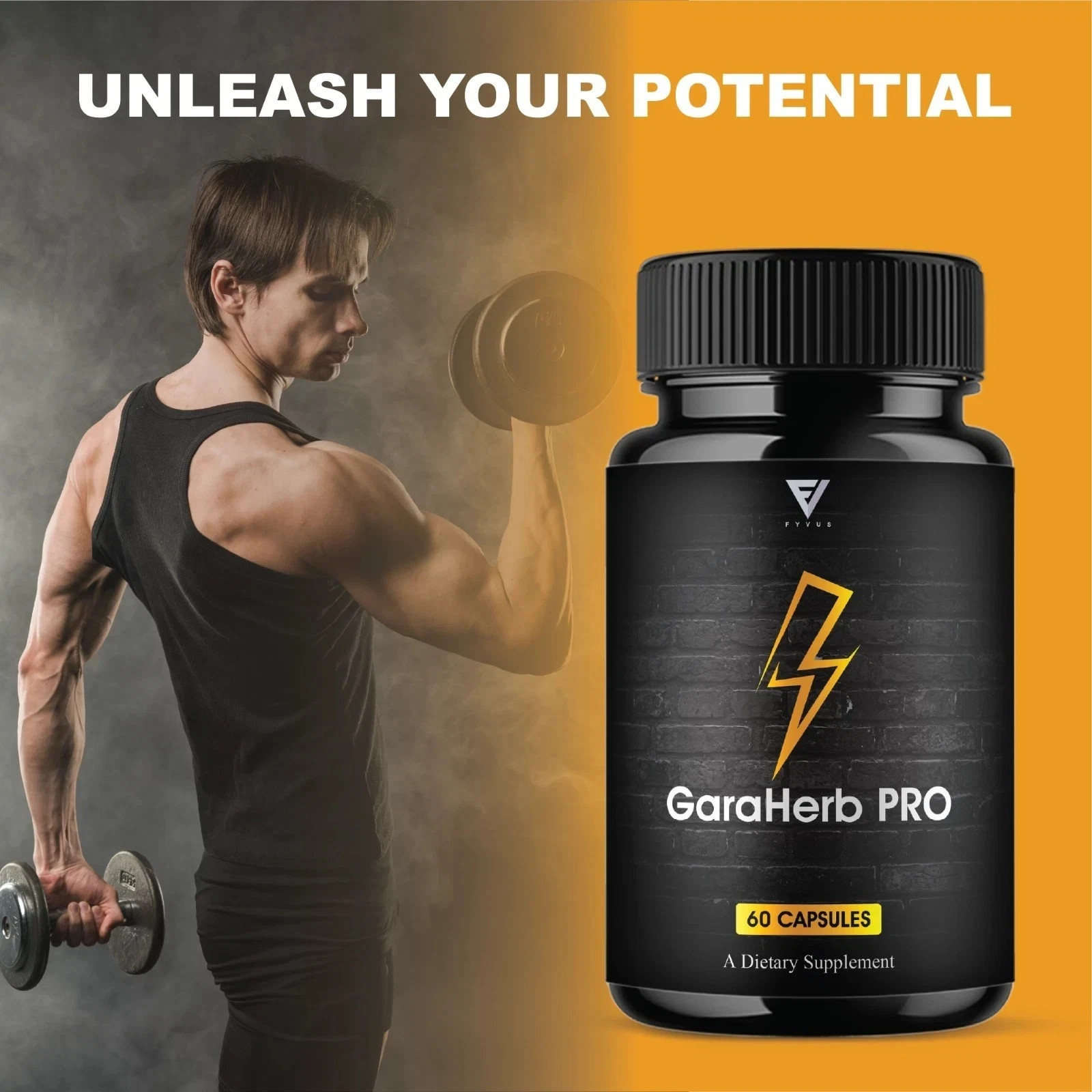 Garaherb Pro Premium Performance Capsules, for man advance pills 60 Cap USA