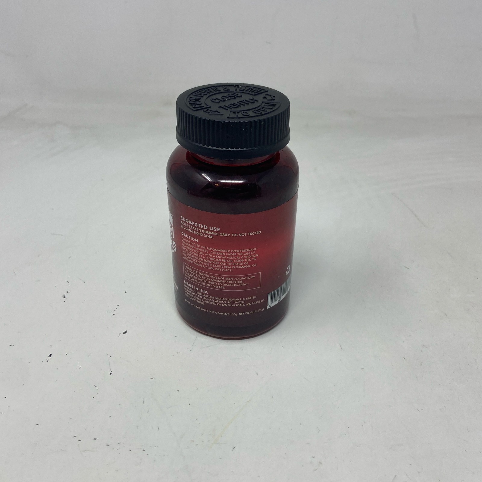 HolyTime Power Gummies, Red Bottle, 60 Count Shilajit & Saw Palmetto