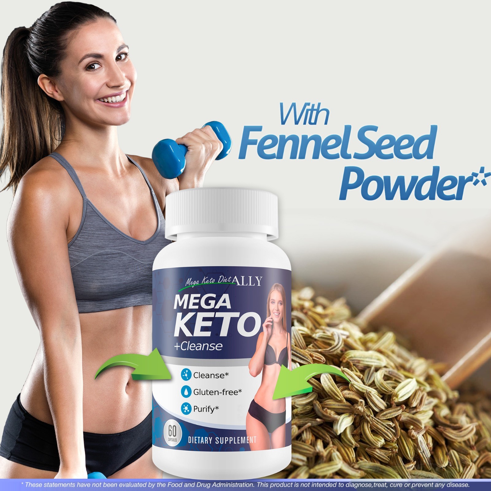 Mega Keto Diet + Cleanse – Help Reduce Gut Bloat – Blast Out Carbs to Support