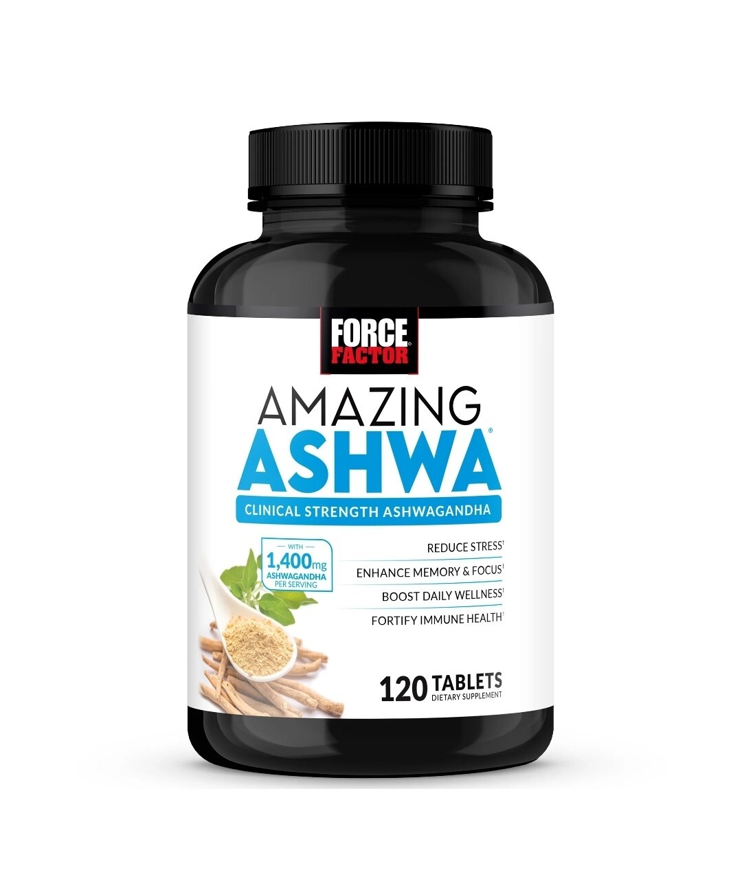 Force Factor Amazing Ashwa Tablets Ashwagandha Supplement for Anxiety 09/27