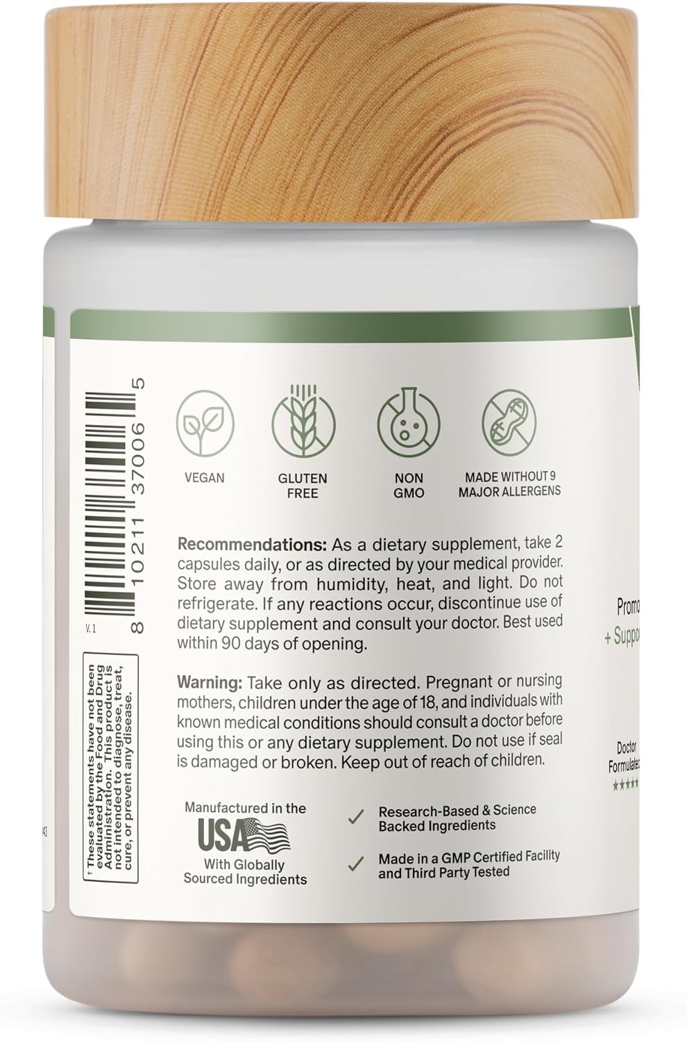 SNAP Thyroid Health Support Dietary Supplement, 60 Caps Vegan GF Non-GMO