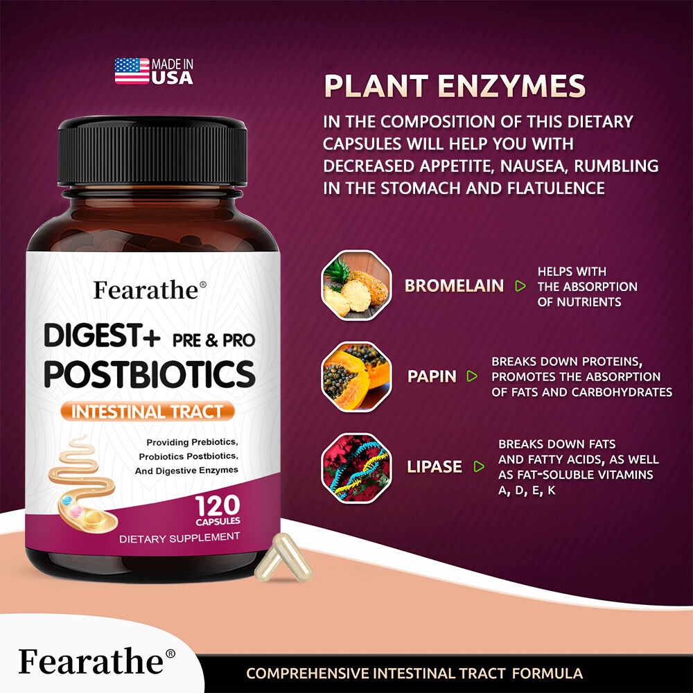 Protease + Amylase Capsules – Promotes Metabolism and Immune System Health