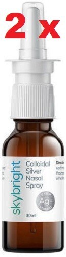 2 x Skybright Colloidal Silver Nasal Spray 30ml – for Immune Support